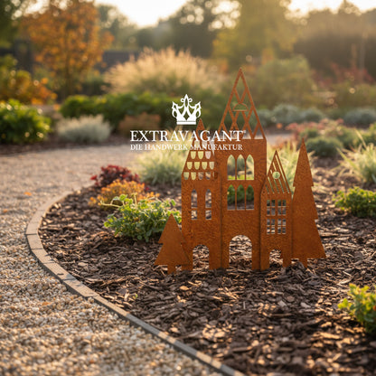 Gartenstecker-Set Häuser XXL