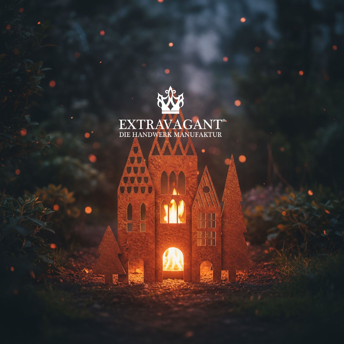 Gartenstecker-Set Häuser XXL