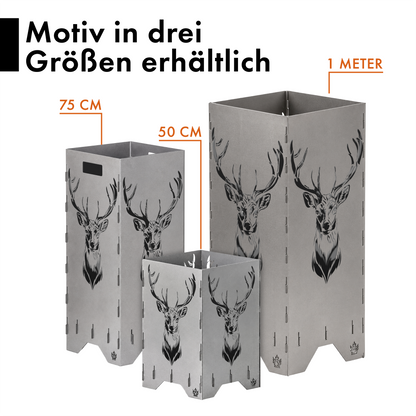 Feuertonne "Hirsch" in 3 Größen bis 1 m Höhe