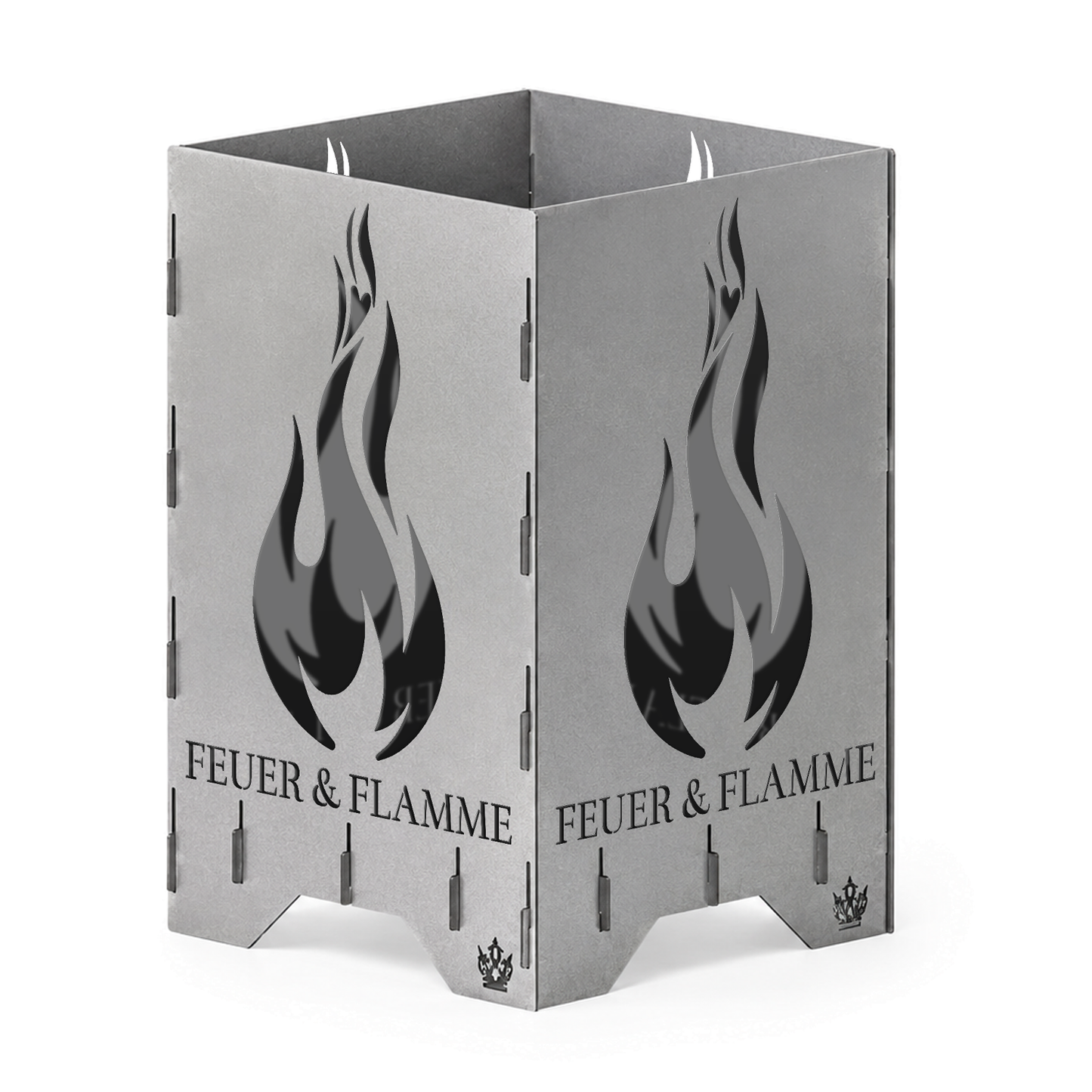 Feuertonne "Feuer & Flamme" in 3 Größen bis 1 m Höhe