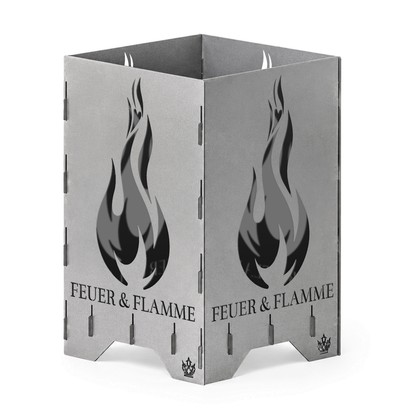 Feuertonne "Feuer & Flamme" in 3 Größen bis 1 m Höhe