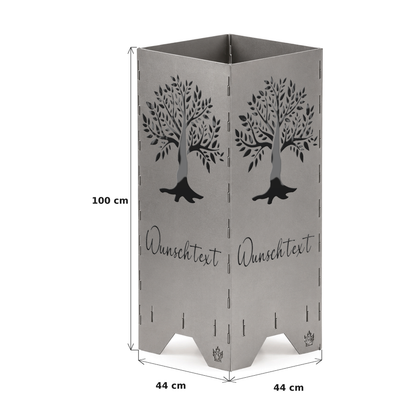 Fire barrel, fire basket, fire column, fireplace | Love motif