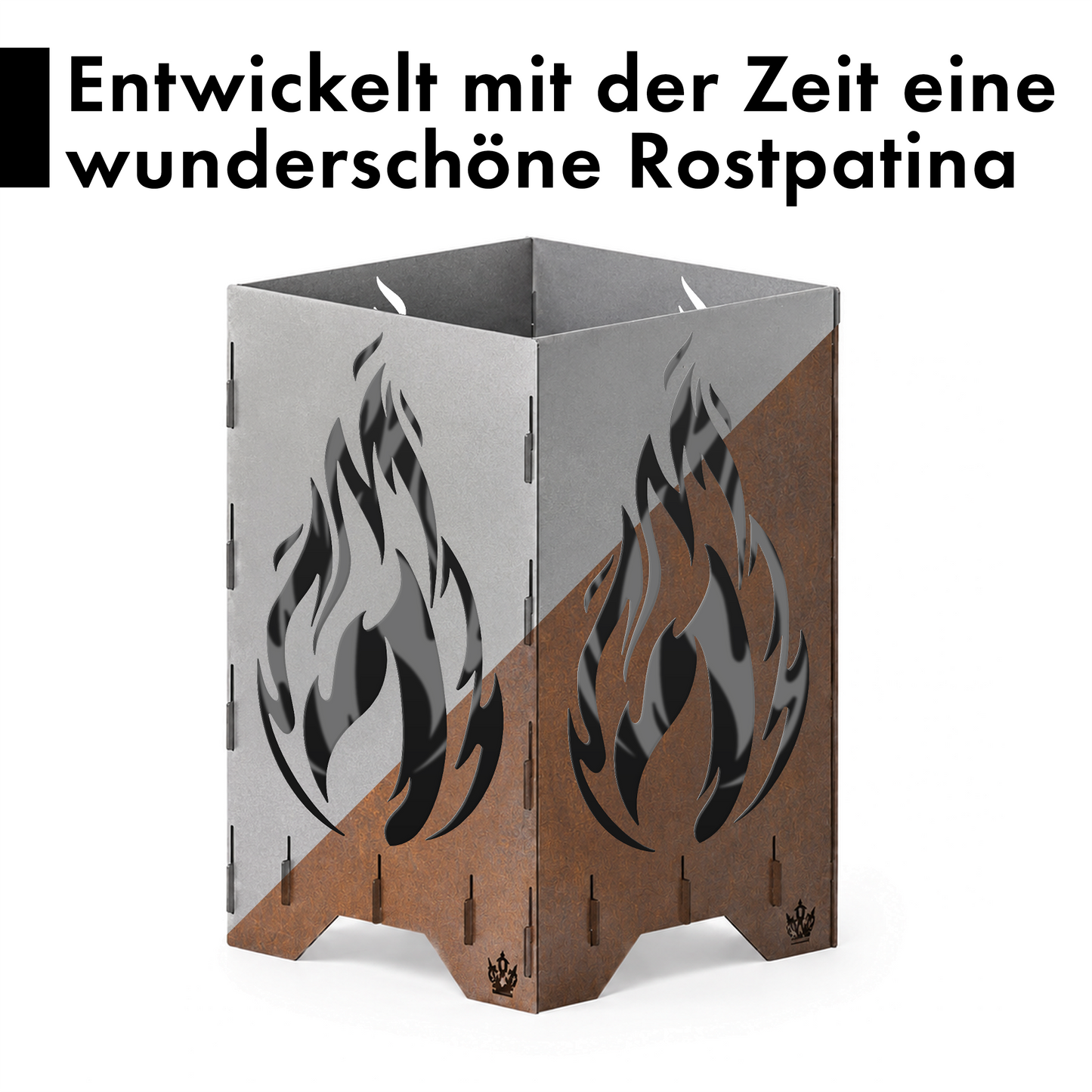 Feuertonne "Flamme" in 3 Größen bis 1 m Höhe
