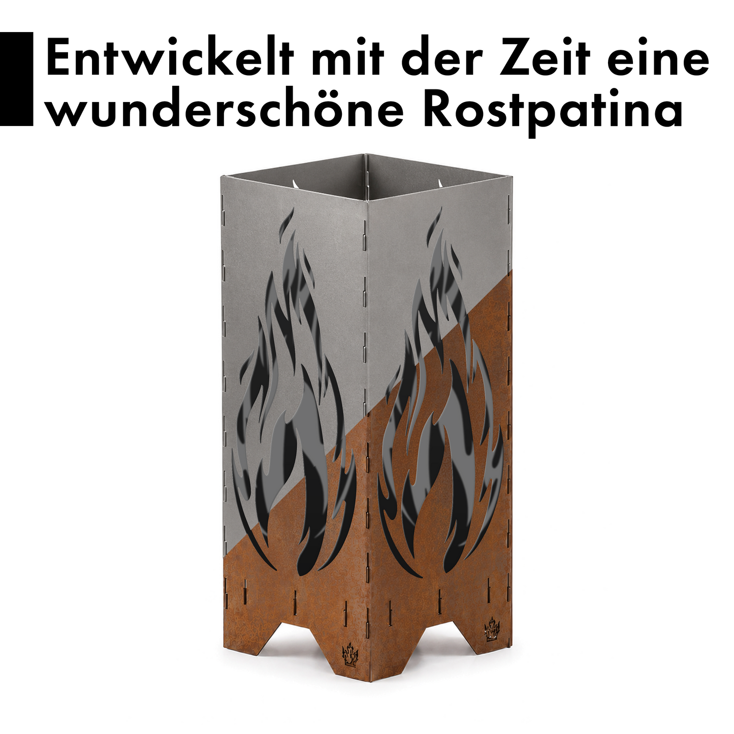Feuertonne "Flamme" in 3 Größen bis 1 m Höhe
