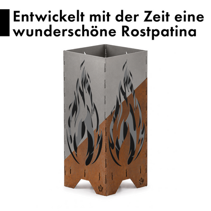 Feuertonne "Flamme" in 3 Größen bis 1 m Höhe
