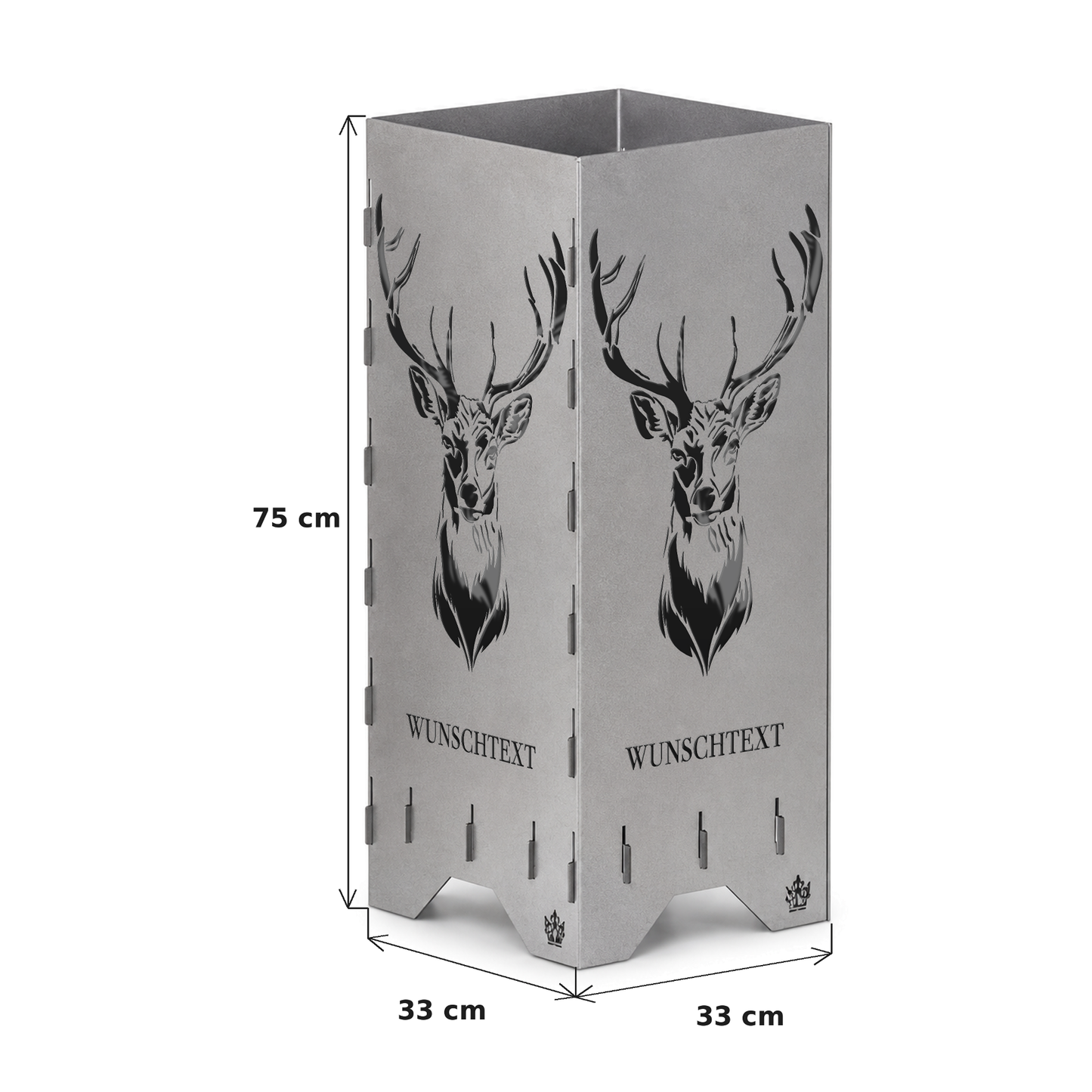 Fire barrel, fire basket, fire column, fireplace | Love motif