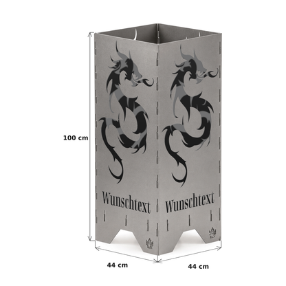 Fire barrel, fire basket, fire column, fireplace | Love motif