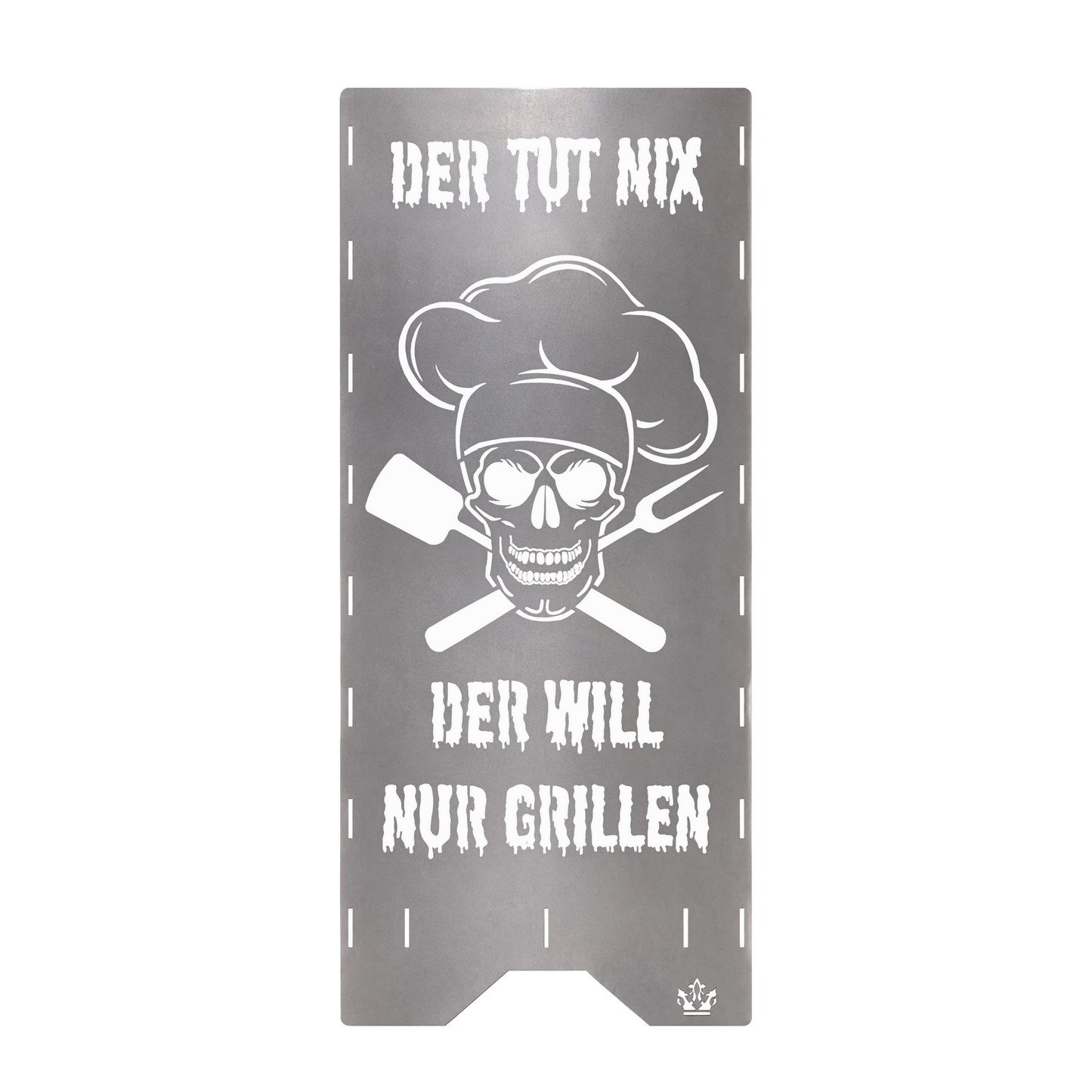 Feuertonne "Der tut nix, der will nur grillen" in 3 Größen bis 1 m Höhe