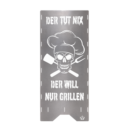 Feuertonne "Der tut nix, der will nur grillen" in 3 Größen bis 1 m Höhe