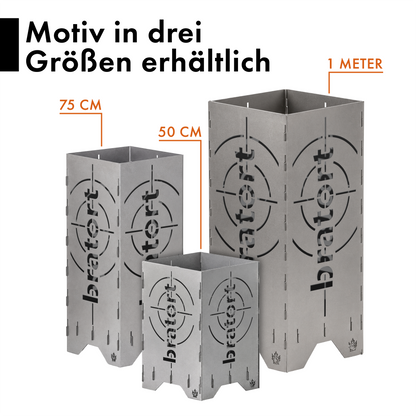 Feuertonne "Bratort" in 3 Größen bis 1 m Höhe