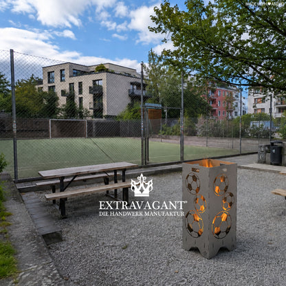 Feuertonne "Fußball" in 3 Größen bis 1 m Höhe