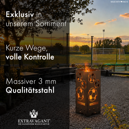 Fire barrel, fire basket, fire column, fireplace | Love motif